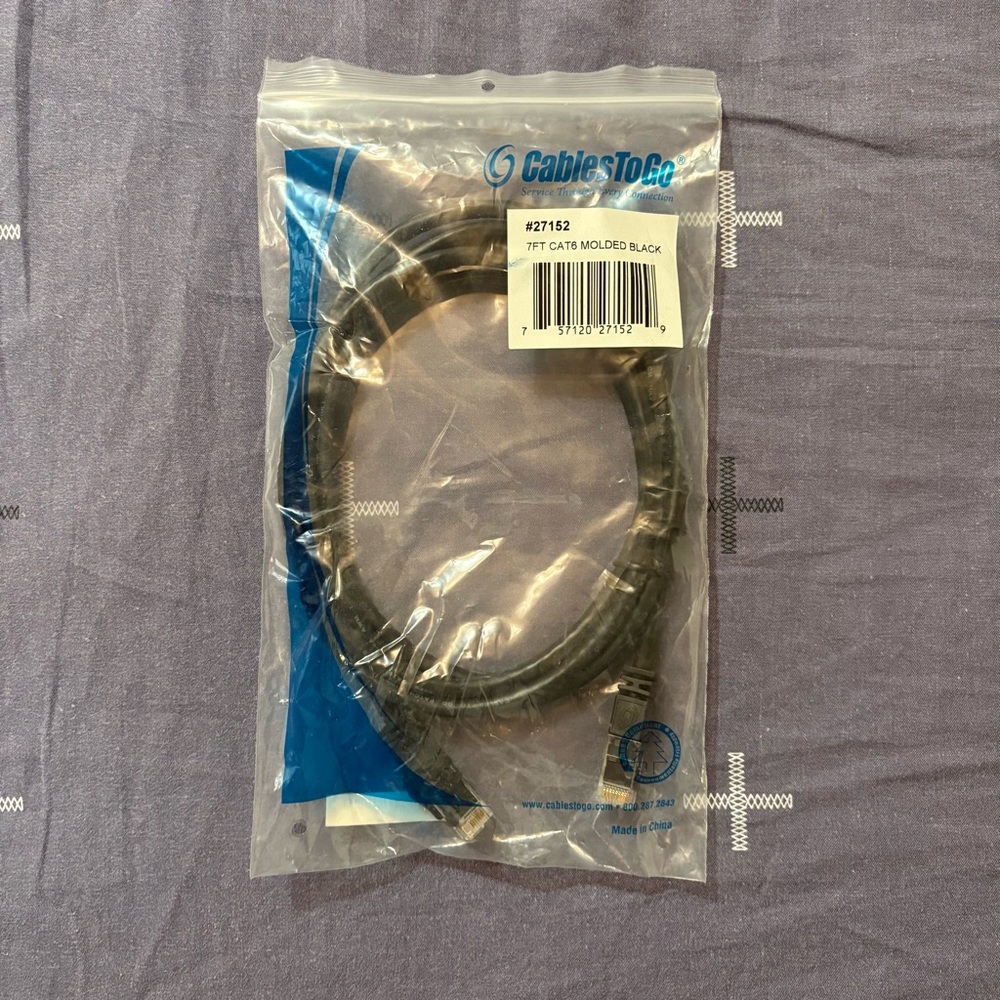 NEW Cables To Go Black Ethernet Cable